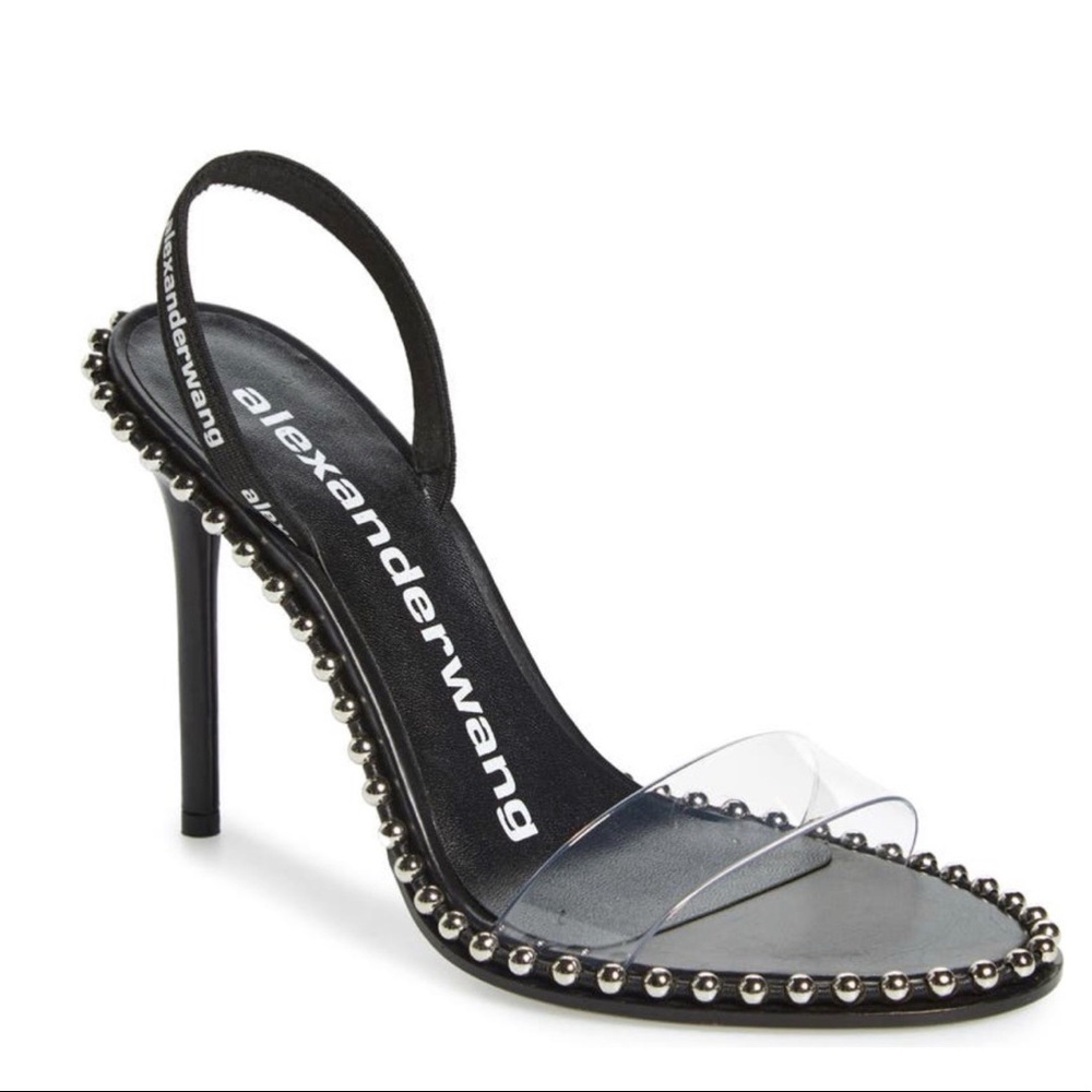 Alexander Wang Nova Stud Clear Sandal